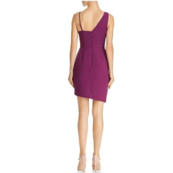 BCBGMAXAZRIA Dress 10 Purple Sheath Wedding Party Cocktails Cruise - Picture 3 of 11